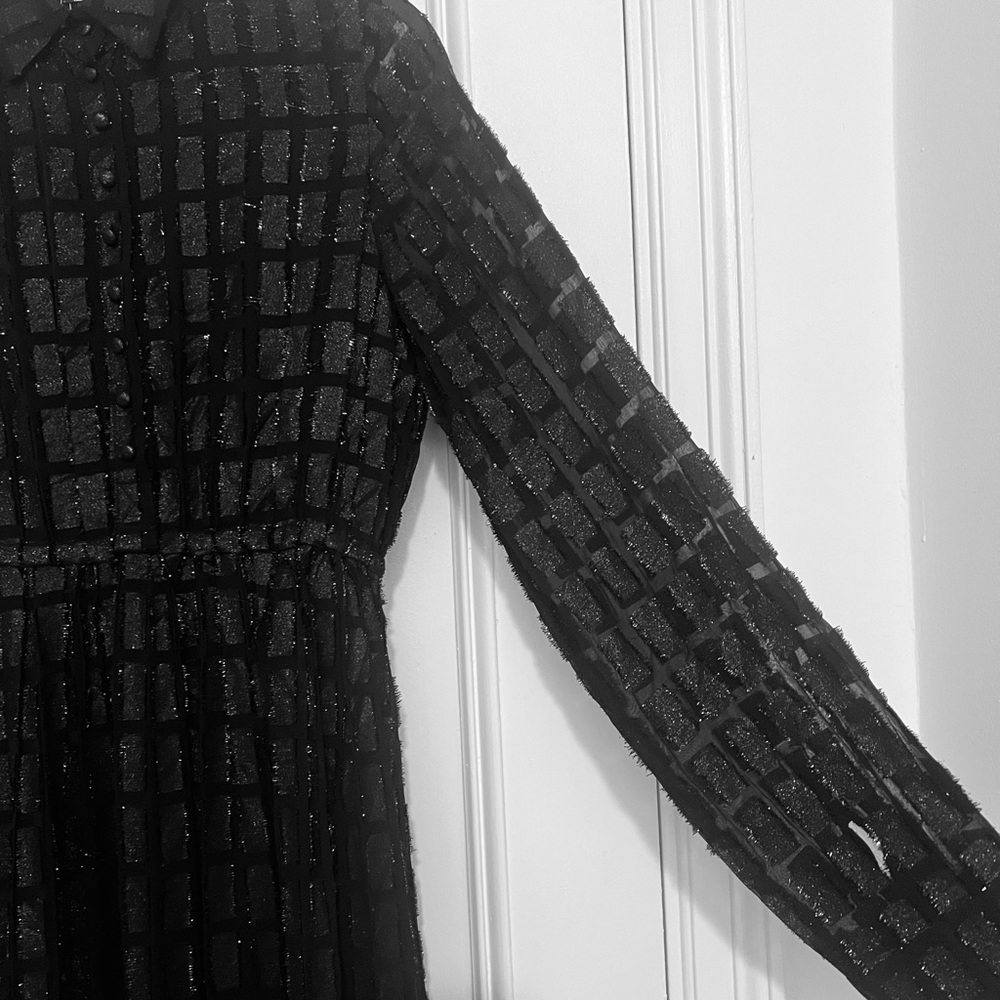 Dodo Bar Or Black and Silver Textured Maxi Dress - Picture 5 of 16